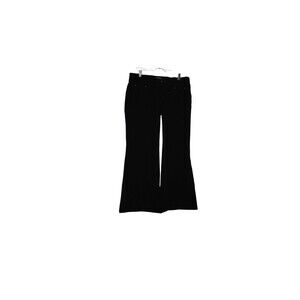 Run & Fly Jeans Womens 36/18 Black Denim Bell Bottom Flare Retro Style Disco